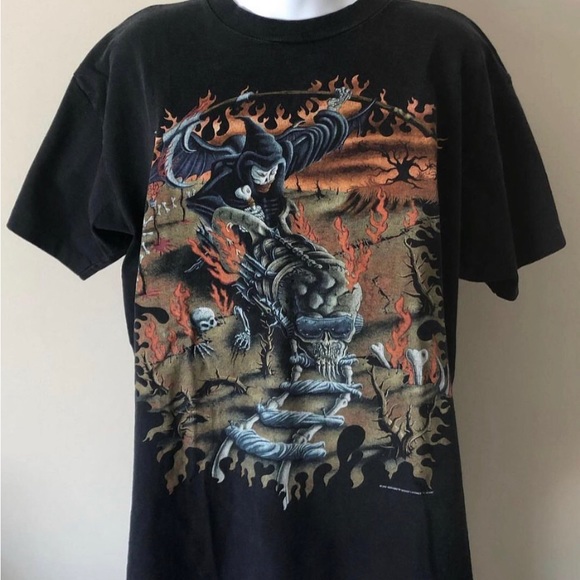 1994 Megadeth “Train of Consequences” MADE IN USA 🇺🇸 SIZE XL-22” ptp x 27.5”L - Picture 3 of 7